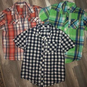 Lot: boys collared button up shirts size 8